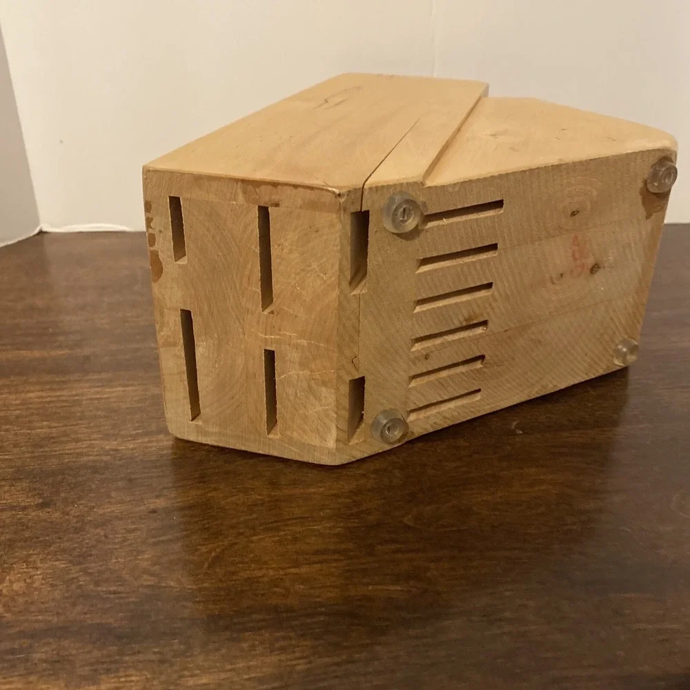 J.A. Henckels International 12 Slot Wood Knife Block Holder ONLY 